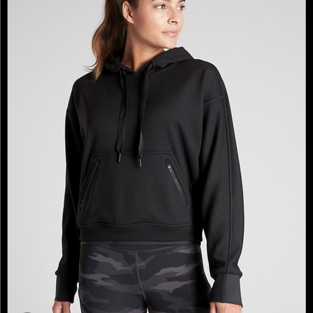 Athleta Black Hoodie Jacket